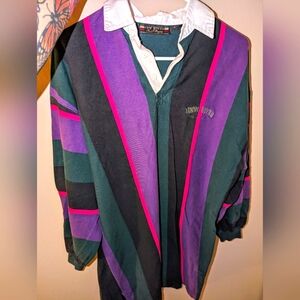 Vintage 90s Collar Shirt Dress